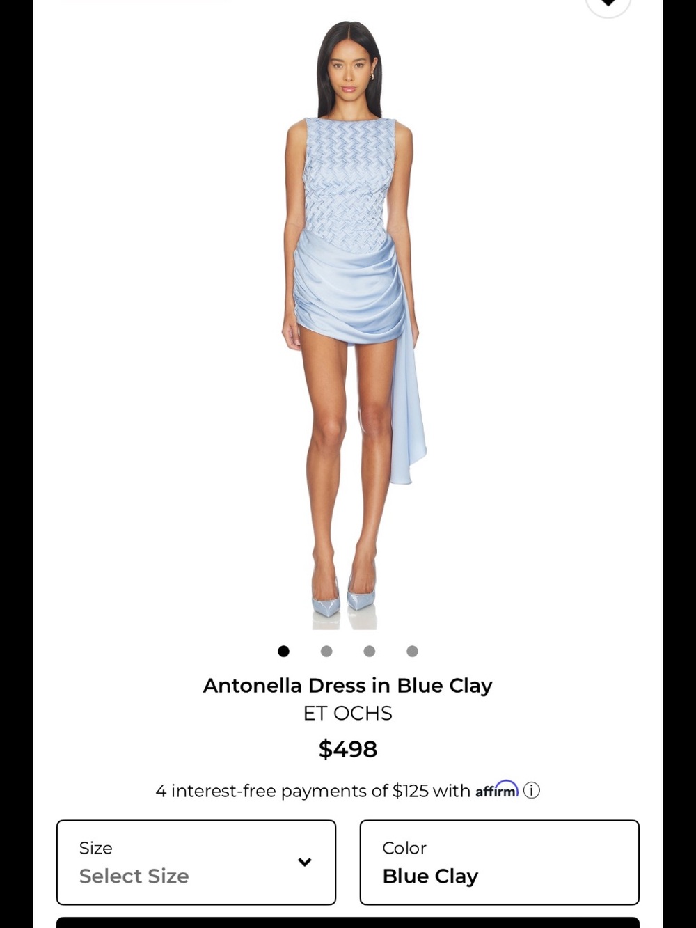 Et Ochs Antonella Dress in Blue Clay from Revolve